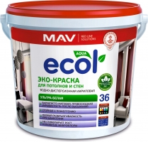 Эко-краска ECOL 36 для потолков и стен