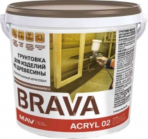 Грунтовка BRAVA ACRYL 02 для изделий из древесины